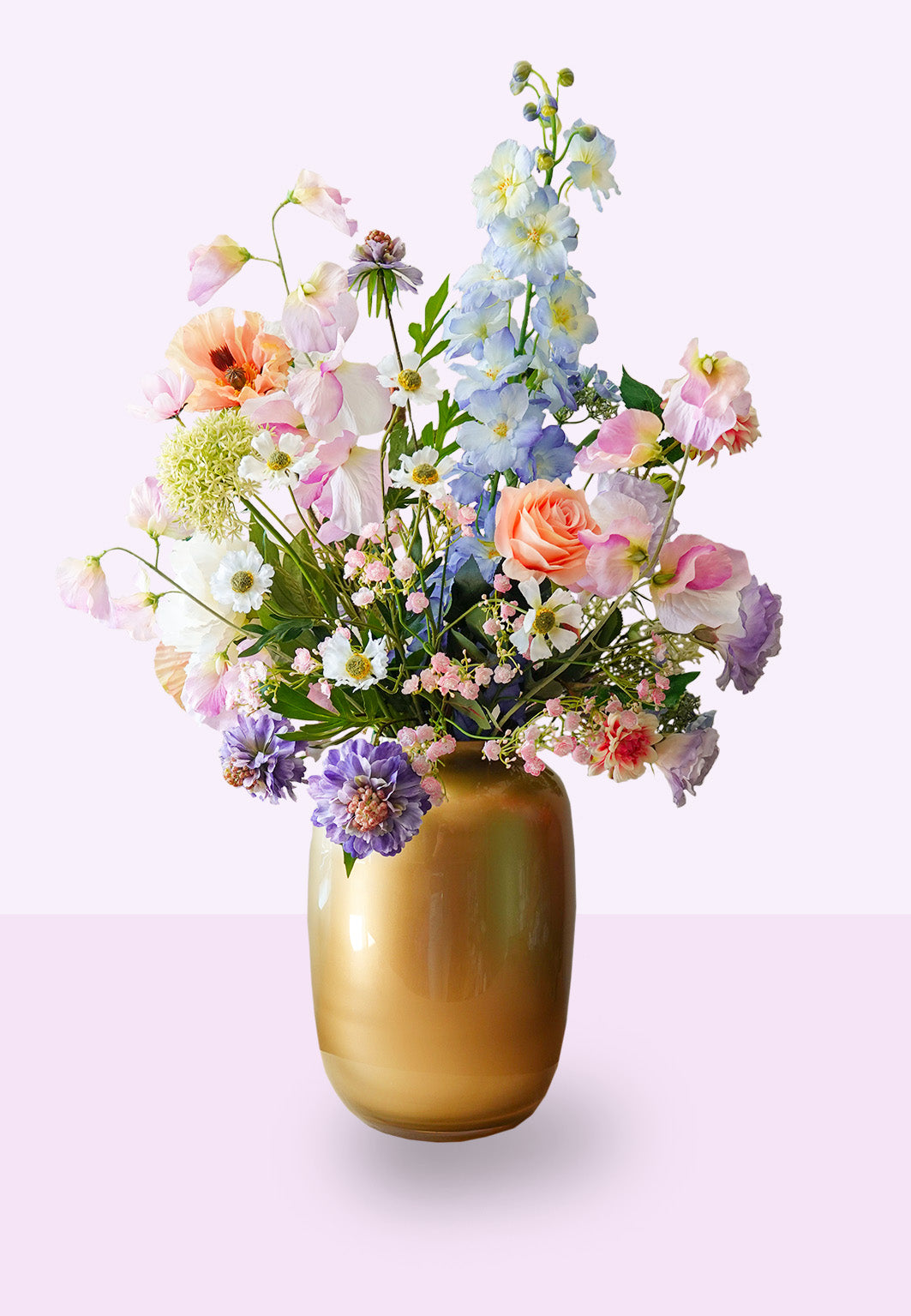 Boeket Babette in vaas Claire L