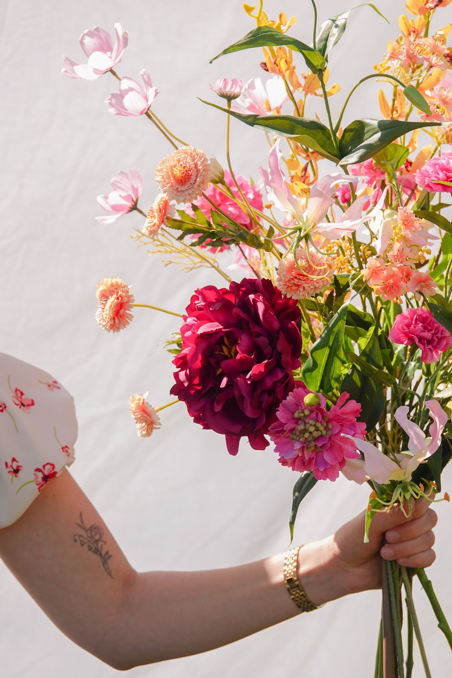 zijden boeket Jolanda sfeerimpressie