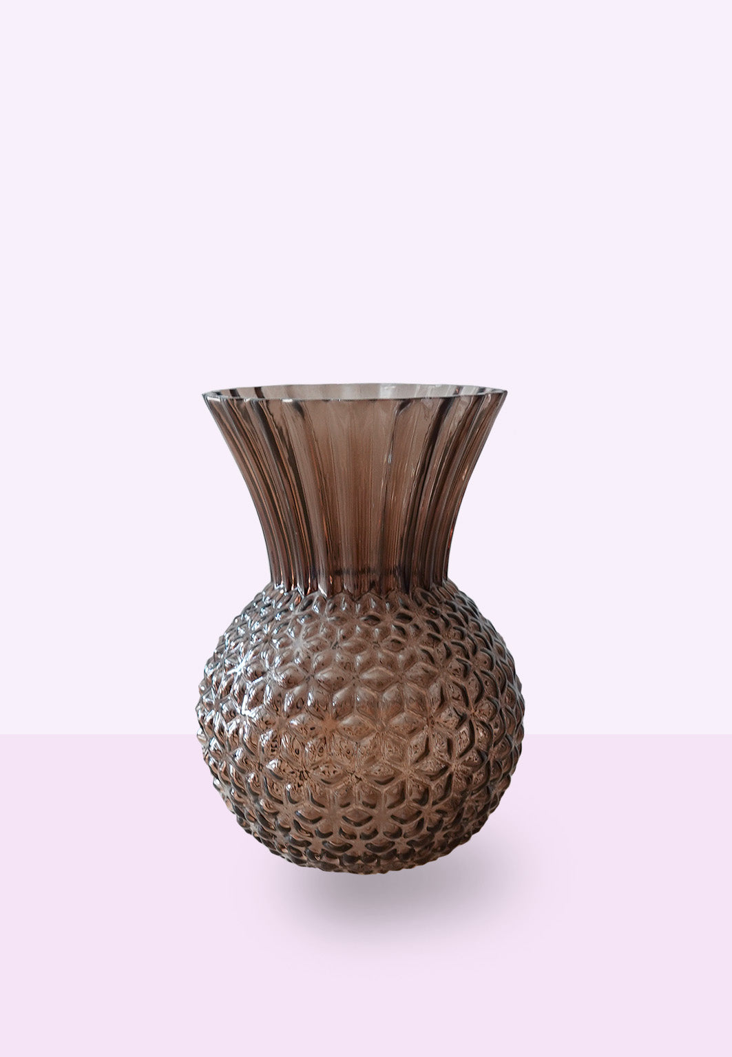 Vaas Ollie, bruin glas