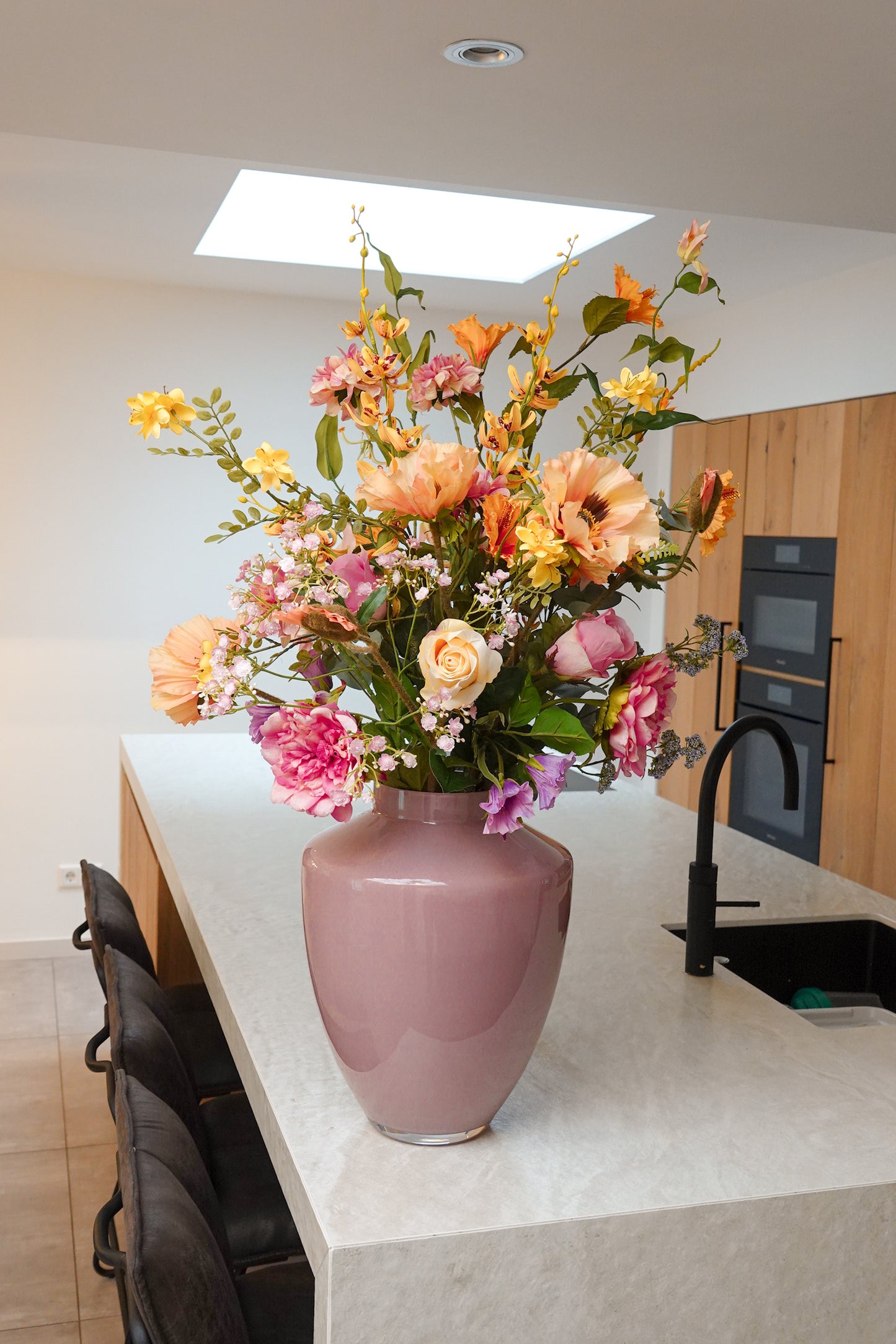 Boeket Tess in vaas Lisa L