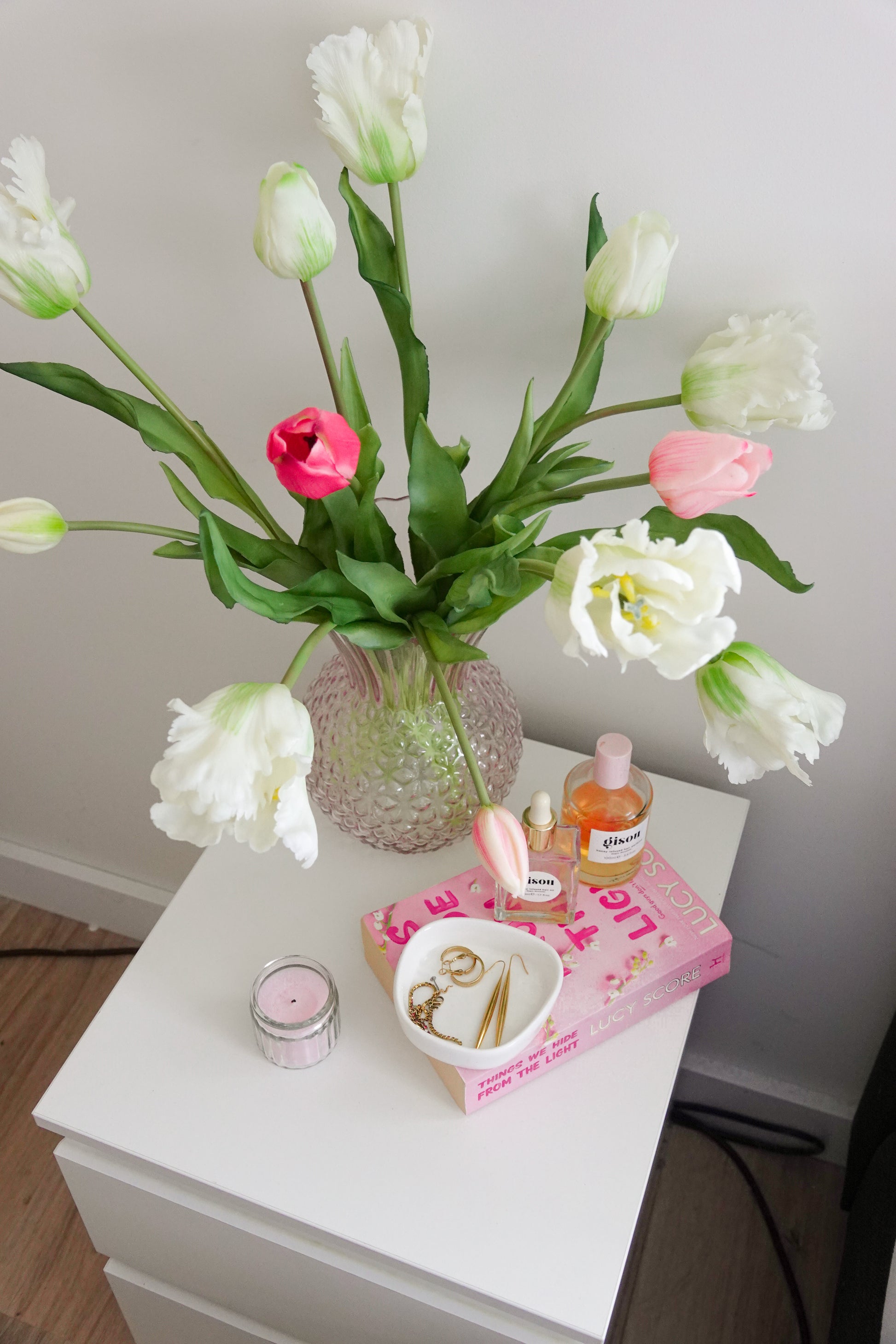 Fleuramour Papegaaitulp wit