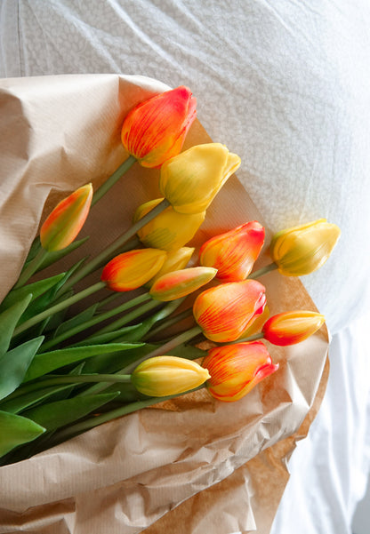 Fleuramour tulpen oranje geel sfeerimpressie