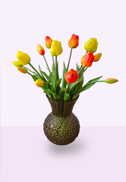 Fleuramour zijden tulpen oranje