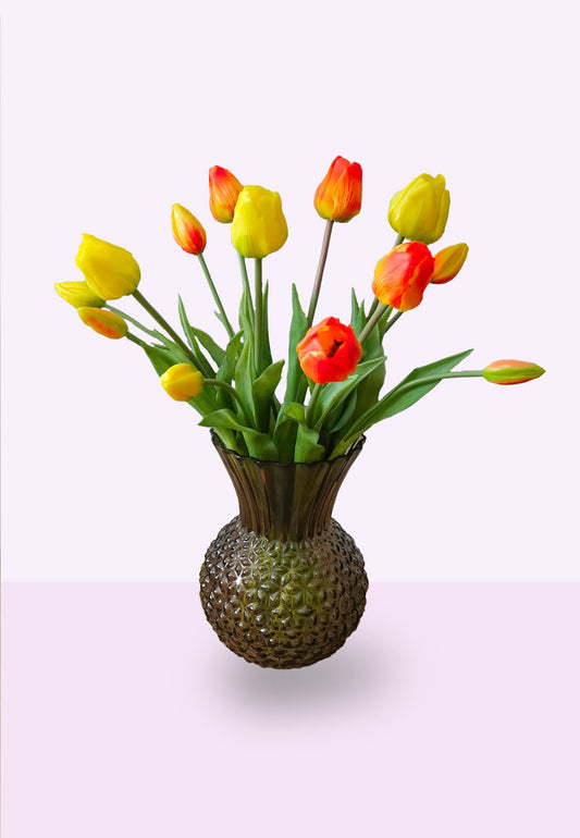 Fleuramour zijden tulpen oranje