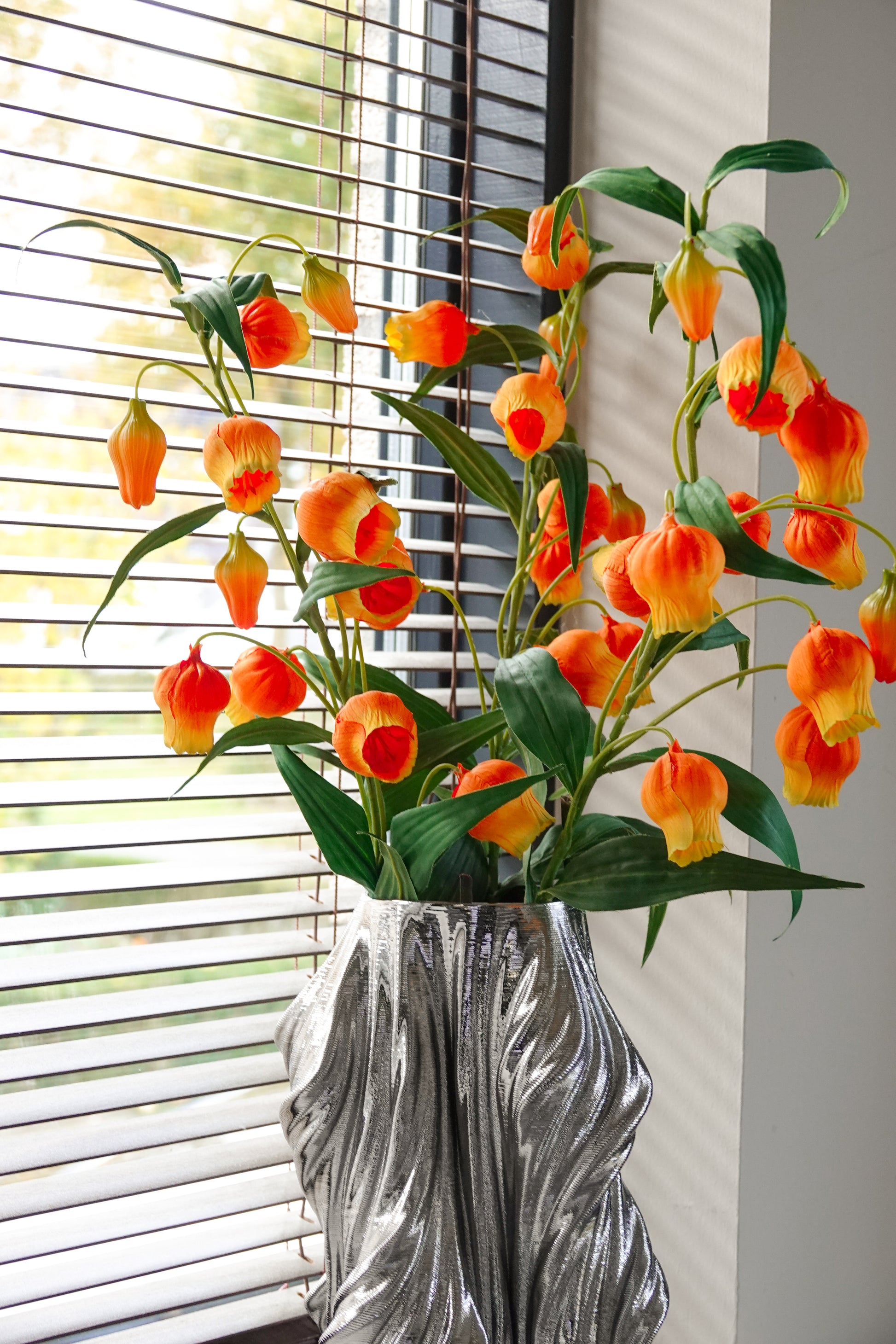 Zijden tak Pollie in vaas Siep sfeerimpressie