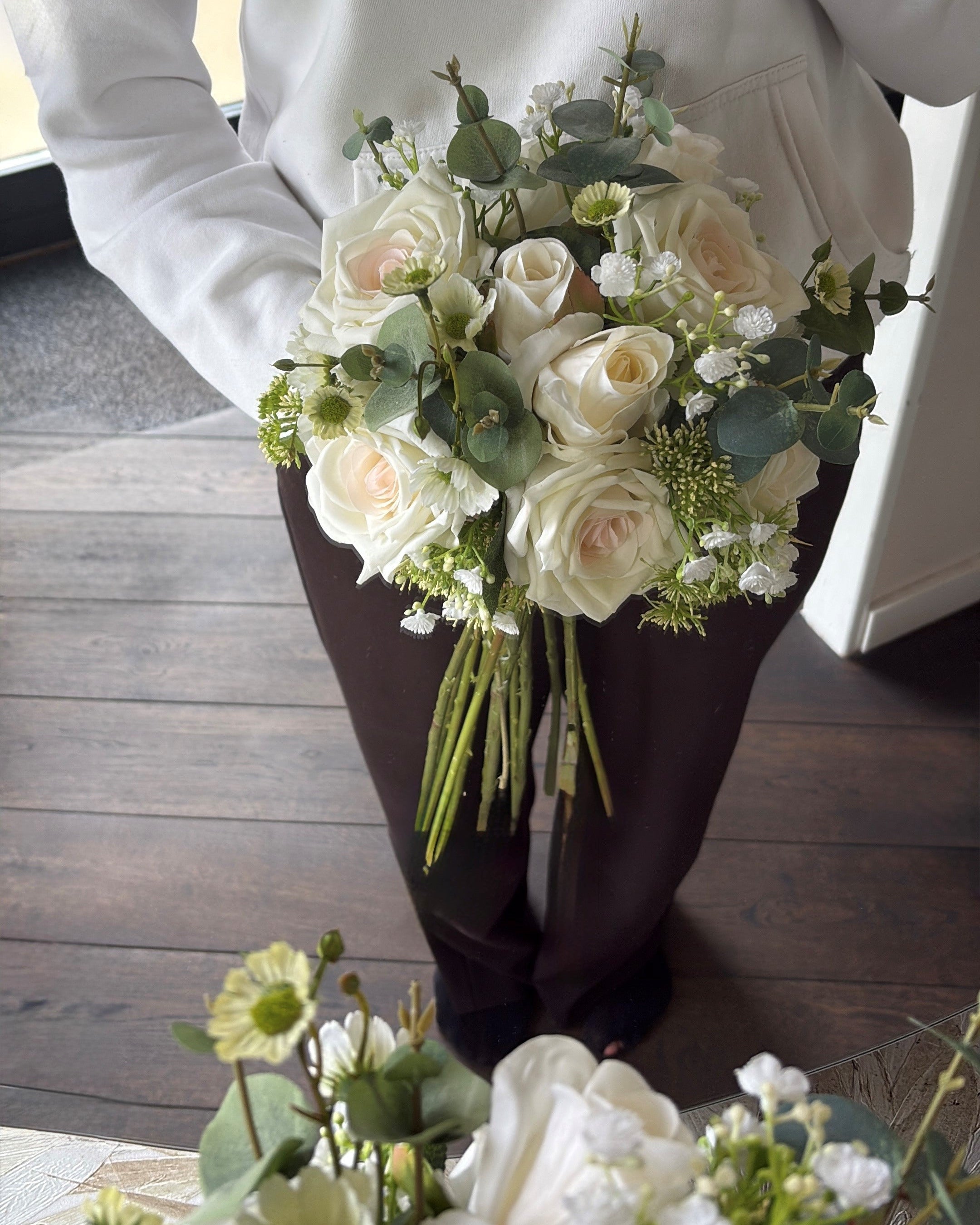Bruidsboeket zijden bloemen