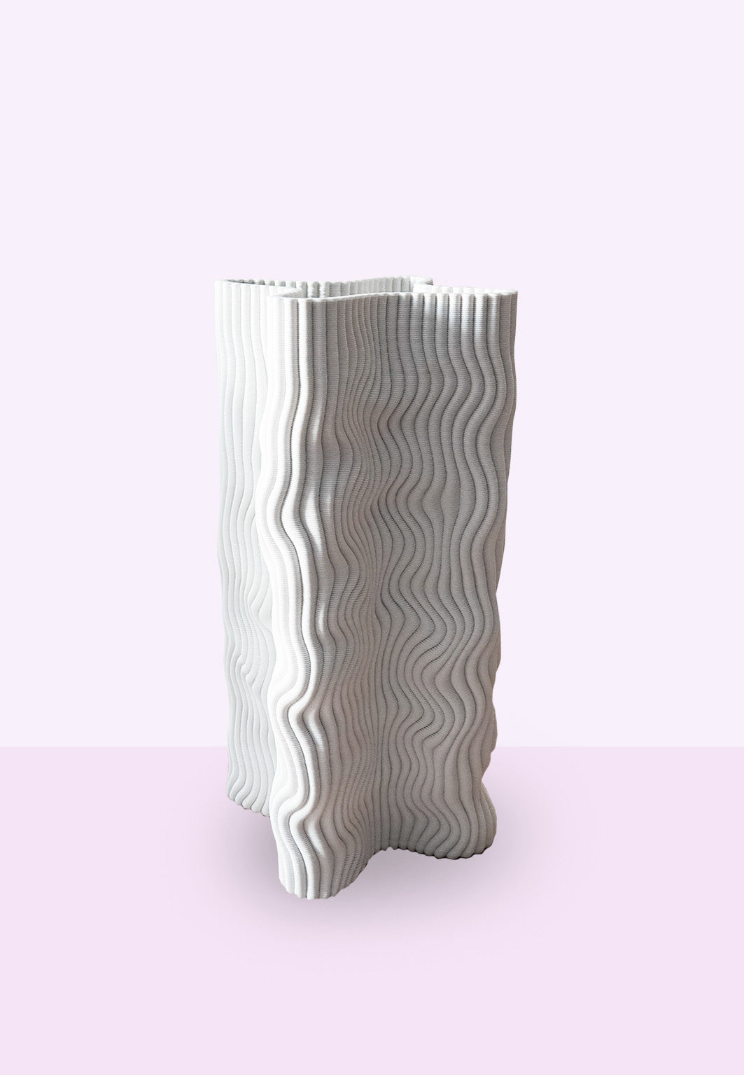 Vaas Roxy wit met abstracte vorm